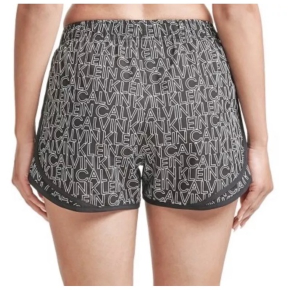 Calvin Klein High Rise Logo Athletic Gym Shorts Workout Plus Sz XXL - Picture 4 of 5